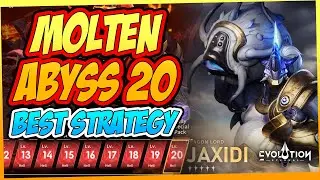 MOLTEN ABYSS BOSS LEVEL 20 BEST HEROES & STRATEGY | ETERNAL EVOLUTION