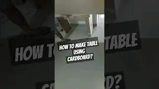 How to make a table using cardboard? 😲😲 #shorts #howtomake #studytable #diy