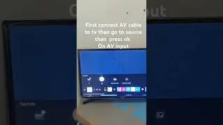 AV input in samsung smart tv for set top box connection #avcable #tv #shorts