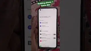 Nothing phone 1 Extra dim || Nothing Phone 1 Extra dim light || #ytshorts #youtubeshorts #short