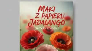 Maki z papieru jadalnego, krepina/ dekoracja tortu/ Wafer paper poppies/cake decoration.
