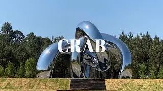 Large Mirror Polished Steel Sculpture Crab Project Completion in 2024