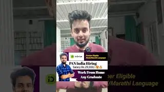 Best Work From Home Job 2023 | Hindi/Marathi Chat Support Job😍| Online Job At Home | #shorts #wfh