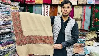 Pure Pashmina Shawl Kashmiri design #quetta