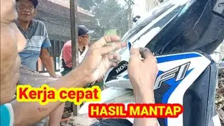 cat ulang motor /milik pedagang