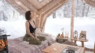 Luxury Winter Camping ❄️ Cozy Snow Glamping | Sumin Camp