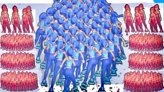 Max Levels in - Crowd Battle 👵👨&zwj;🦳👲 Walkthrough Mobile Gameplay Levels 23-28 Android, iOS