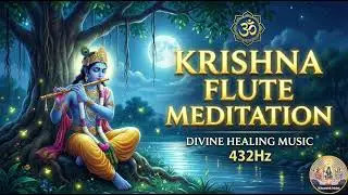 Krishna Flute for Meditation | 432Hz Healing Music | Remove Negative Energy 🍃 [ 101% Effective]