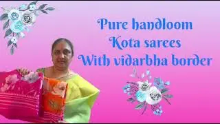 Pure Handloom Kota Sarees with Vidarbha Border | Lightweight & Elegant Collection