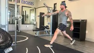 Cable Lunge Row