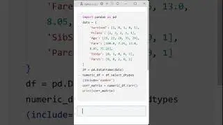 04 Calculate Correlation Matrix in Python for Titanic Data