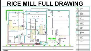 Rice Mill Plant Map Design Drawing ! Sheller Drawing of Existing Rice  Mill by Unique Designs Group