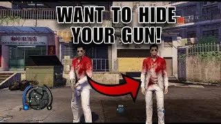 How to hide gun and objects in sleeping dogs definitive edition 