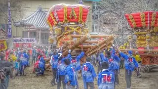2024.2.11 洲本市 由良 ねりこ祭り だんじり 宮入り (宵宮~本宮 宮入り前~宮入り) 由良湊神社