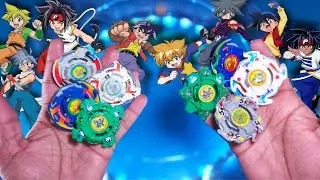 BladeBreakers S vs Bladebreakers F set Beyblade Battle Dranzer Dragoon Draciel  Drigger