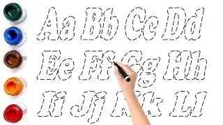 Kids Learn To Draw and Paint Alphabet Capital & Small Letters Aa To Ll for Kids Toddler/Phonics Song