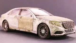 10 Minutes S Class Restoration Abandoned | Mercedes Benz Restoration Step by Step | Model Cars