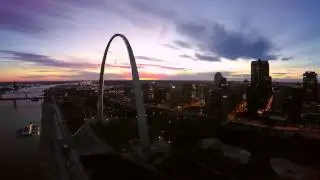St. Louis Arch Riverfront Christmas Time Lapse 2014 Elevated Media Group