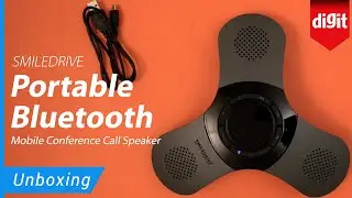 SMILEDRIVE Portable Bluetooth Mobile Conference Call Speaker Unboxing