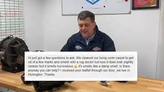 Why does my carpet smell after using a Rug Doctor?