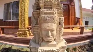 SUNSET AT WAT DAMNAK PAGODA