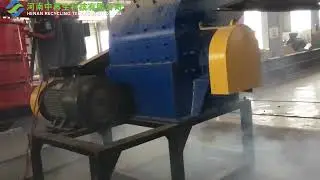 19 Henan Recycling Technology SC8010 Crusher crushes motorcycle engines