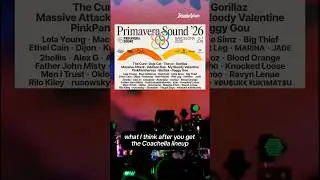 Primavera Sound 2026 Lineup Reaction