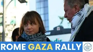 Greta Thunberg Joins ROME Rally as Thousands March for Gaza