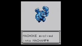 Pokemon Red/Blue - Evolving Machop into Machoke/Machamp