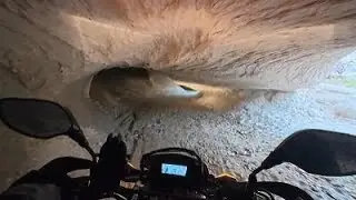 POV Motorcycle Ride Through a Rock Tunnel | POV Motorcycle Ride Through a Cave Tunnel | Cappadocia