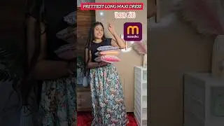 Long maxi dress #meesho #ytshorts #shorts #maxidress #meeshodress #therichatutorial #viral #trend