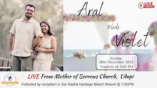 Aral and Violet | Nuptials and Reception | LIVE from Udupi