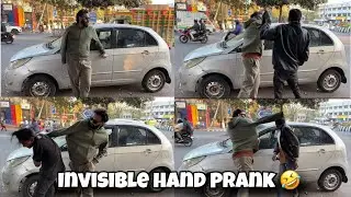 Invisible hand prank 🤣 #prank