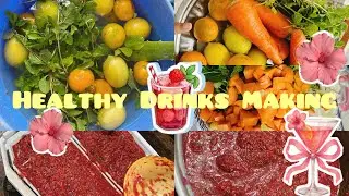 Healthy Drinks making video.