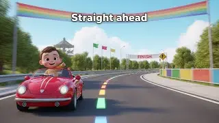 Wroom Wroom Fun Ride 🚙 | Car Adventure Song for Kids | Sing Along Drive