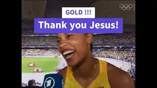 Yemisi Ogunleye dankt Jesus und singt! - Gold im Kugelstossen an der Olympiade 2024