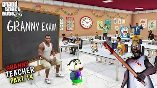 GTA 5 : Franklin Tried To Escape The Scariest Granny Teacher In GTA 5 || Part # 14 || Afaq Hub