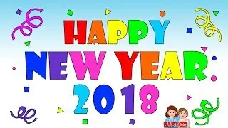 Happy New Year 2018 | New Year Coloring Page | Color Learning for Kids