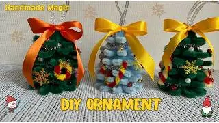 DIY Christmas Ornament 🎄 Easy Pipe Cleaner Craft | Handmade Christmas Decor