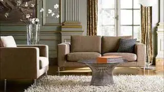 Classic Living Room With Leather Sofa Set And Small Rug Interior Design Ideas For Apartments