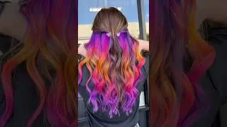 Manifesting all the vivid hair and extensions in 2025! 💜 #sunsethair #vividhair #hair #hairtutorial