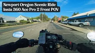 Newport to Toledo &ndash; Scenic Oregon Ride | Insta360 Ace Pro 2 POV Moto Vlog-Triumph Speed Triple