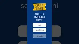 Italian Quiz Level A1 #italianlessons #italianonlinecourse #italiano #italianlanguage