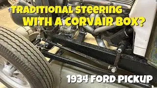 Eliminate death wobble!  Traditional style hot rod steering with a steering stabilizer