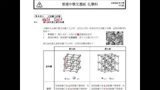 S4 化學 CH9 B1 氯化鈉和氯化銫的結構