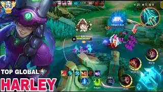 HARLEY ONE SHOT!! GLOBAL HARLEY BUILD TERSAKIT 2025 BEST BUILD! MOBILE LEGENDS #chou #mlshivam