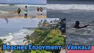 Varkala Cliff Kerala | Papanasam Beach to Black Sand Beach Adventure #varkala