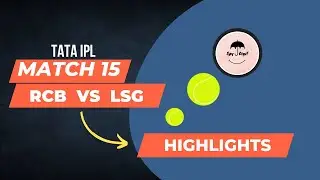 RCB vs LSG II Tata IPL - Match 15 - Result, Highlights II Du Plessis, Kohli, pooran, Rahul,Spy Digit