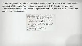 12. According to the 2010 census, Cedar Rapids contained 126,326 people. In 2011, there were an esti
