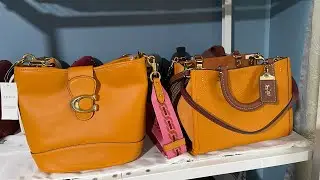 DOUBLE  UNBOXING!!!!!COACH ROGUE IN PAPAYA & COACH  TALI BUCKET BAG!!